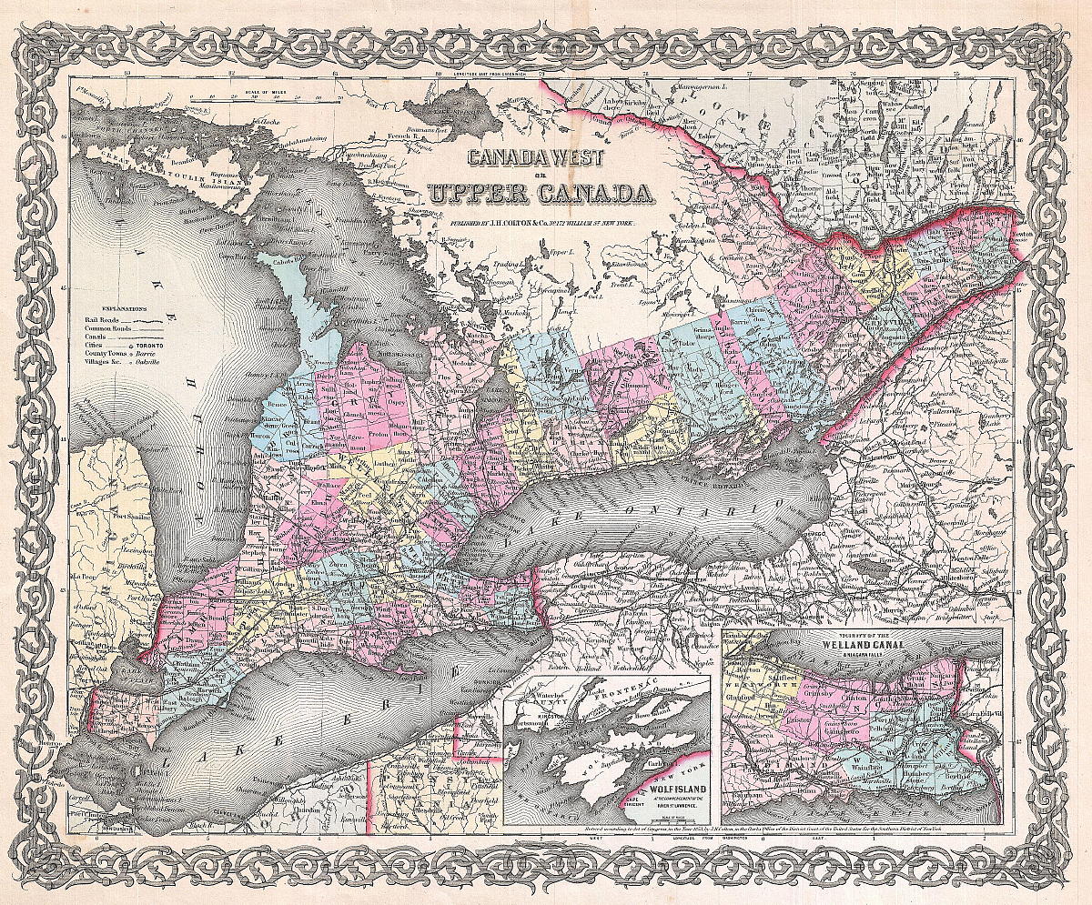 map of Ontario from Wikimedia Commons