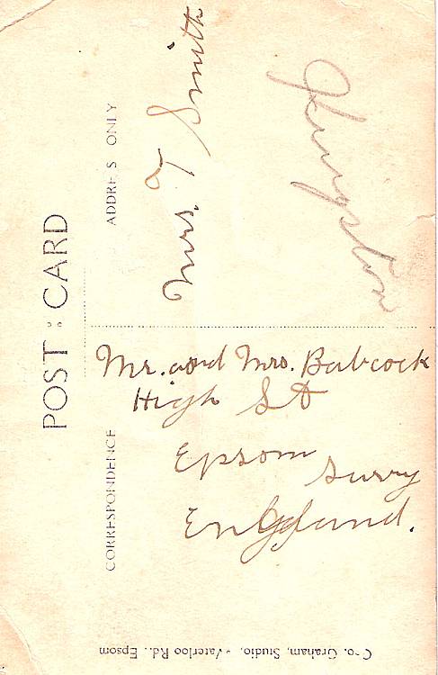Back of Babcock postcard