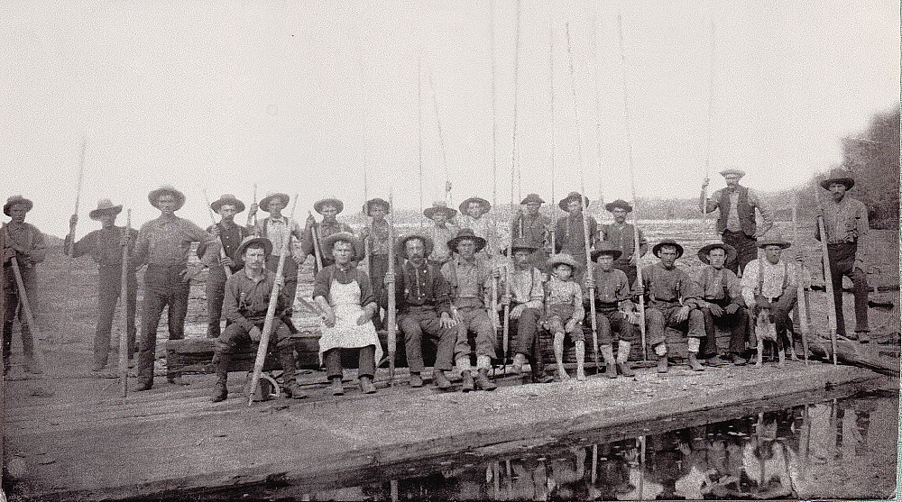 Loggers on Dalhousie Lake, 1880's