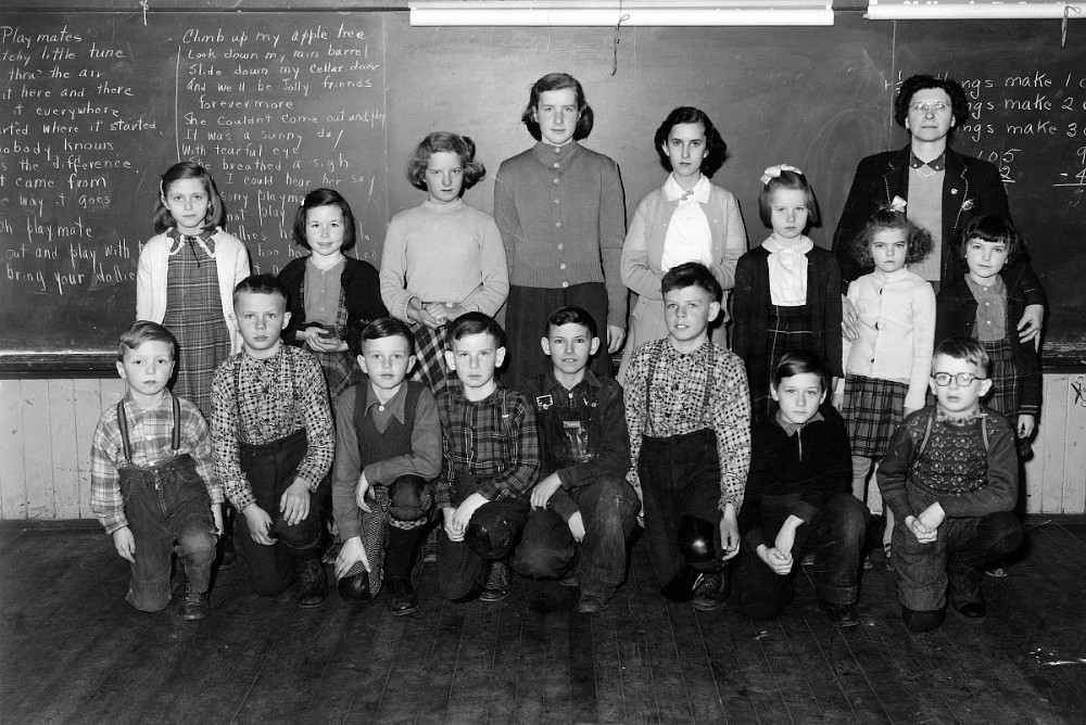 Students of S.S. No. 7, North Winchester Township, Ontario