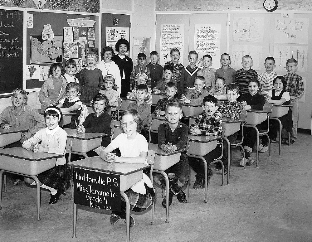 Huttonville Public School, 1963, class photo