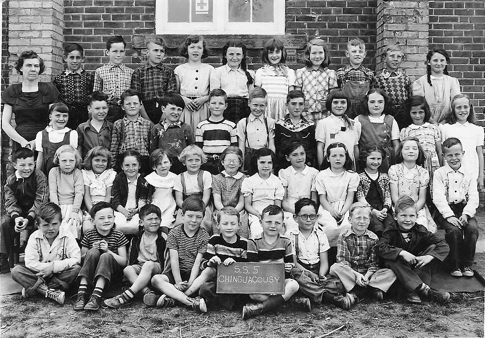 Chinguacousy Township Ontario, S.S. No. 5, circa 1951-52, Class Photo