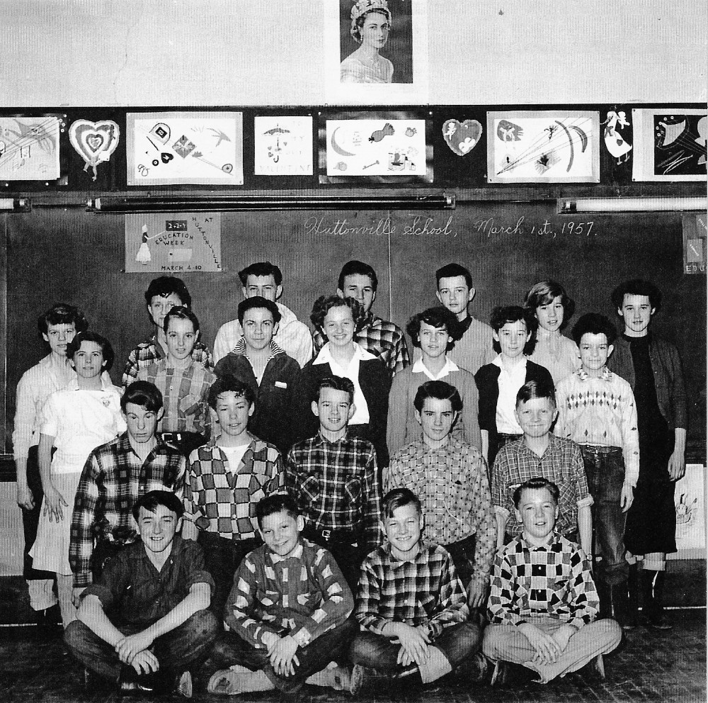 Huttonville Public School, 1957 Class Photo