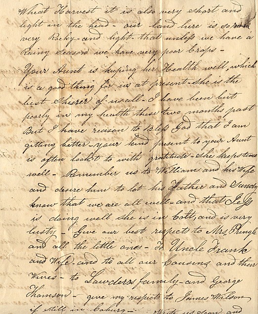 scan of letter