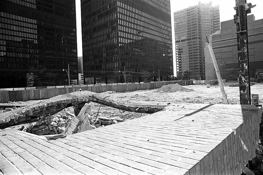 Site of Toronto Star, King Street, Toronto, 1972.