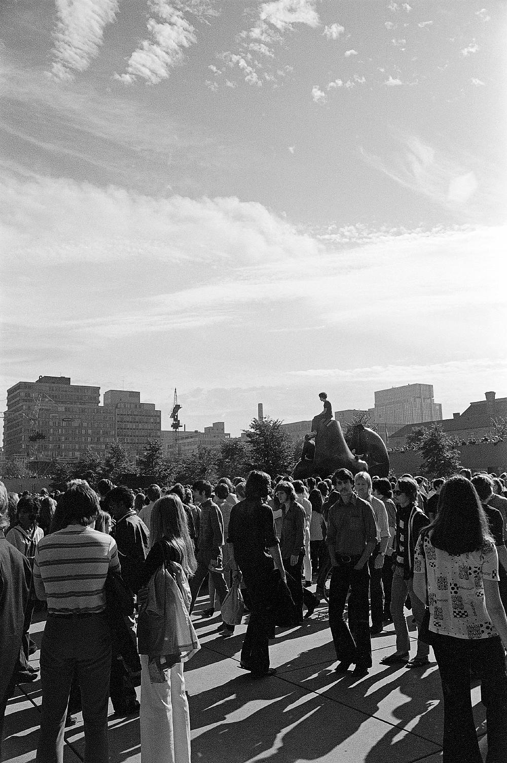 Crowd at Lighthouse Concert at City Hall, Toronto, 1970.