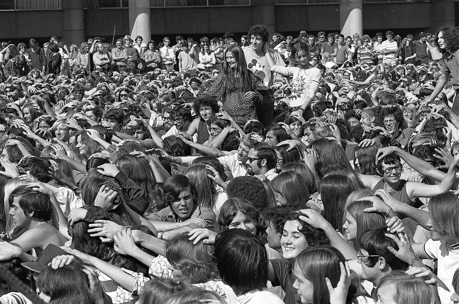 Crowd at Lighthouse Concert at City Hall, Toronto, 1970.