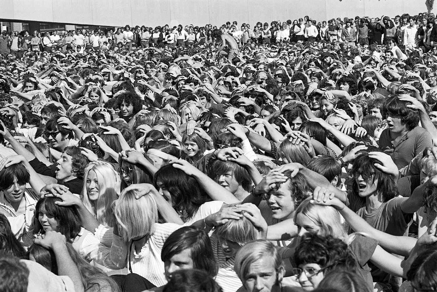 Crowd at Lighthouse Concert at City Hall, Toronto, 1970.