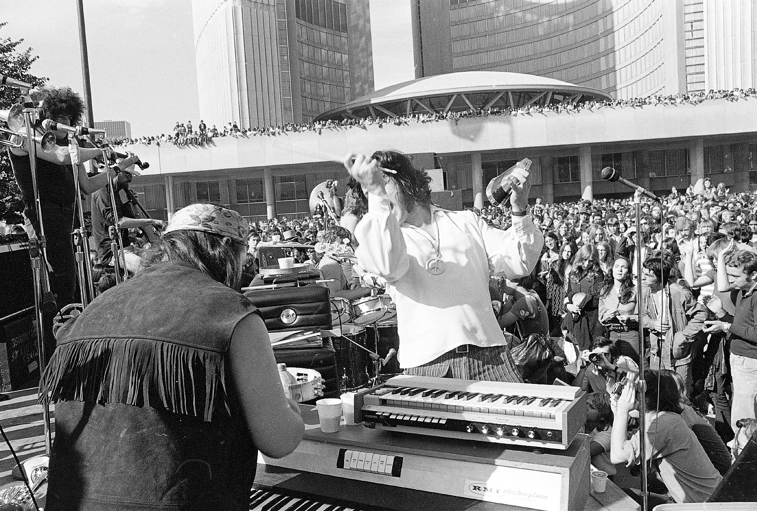 Lighthouse Concert at City Hall, Toronto, 1970.