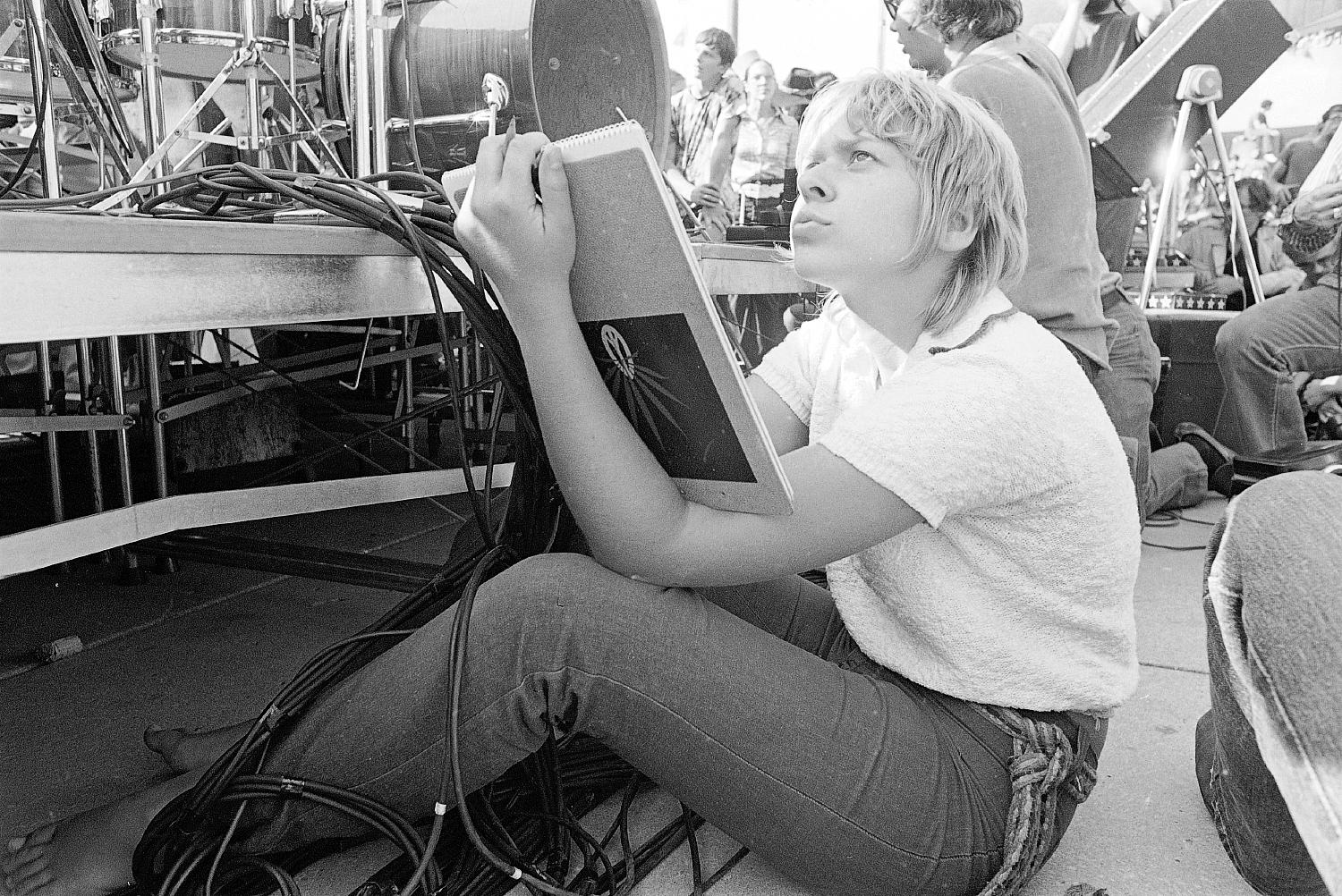  Fan at Lighthouse Concert at City Hall, Toronto, 1970.
